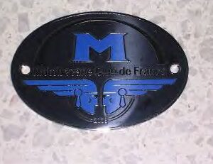 Plaque émailée MCF noire