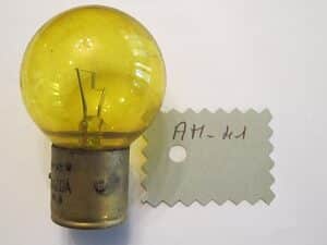 Ampoule baïonette jaune 6V 45W