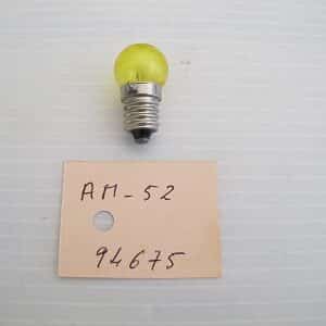 Ampoule à vis jaune 6V 2.4 W