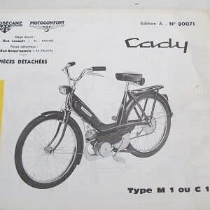 Catalogue Pièces Cady M1, C1