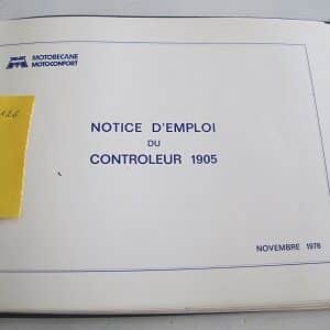 Notice contrôleur 1905