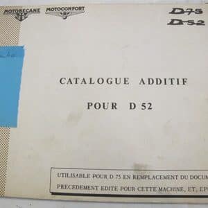 Catalogue Pièces D-C 52, 75