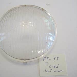 Vitre plastique Cibié 102 mm