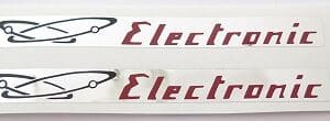 Paire d' autocollants "electronic"