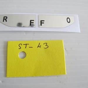 Autocollant Robinet RFFO chromé