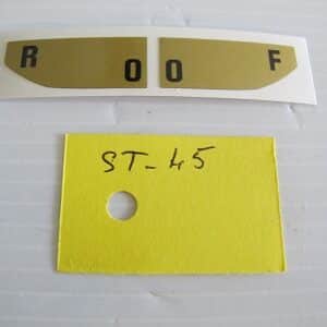 Autocollant Robinet ROOF doré