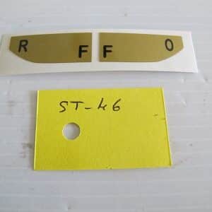 Autocollant Robinet RFFO doré