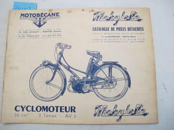 Catalogue de pièces détachées AV3
