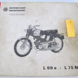 Liste des pièces détachées L 99 e, L 75 N