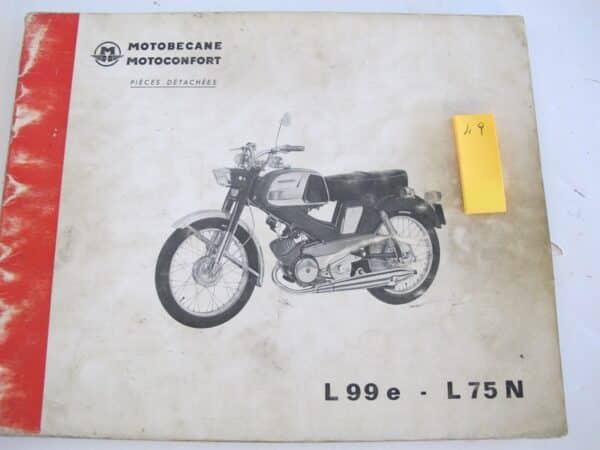 Liste des pièces détachées L 99 e, L 75 N