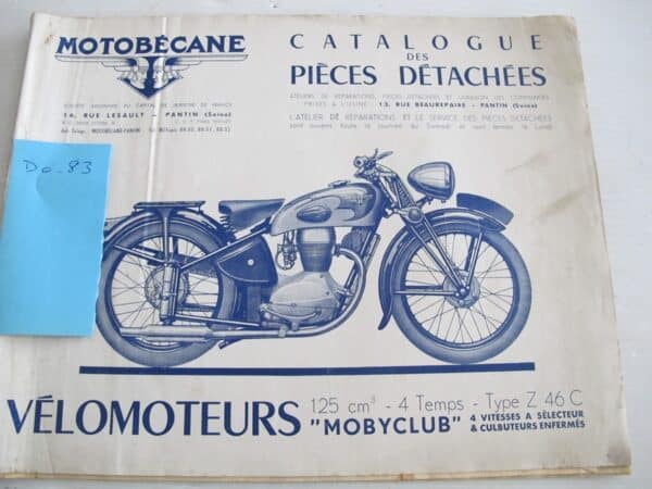 Catalogue des pièces détachées Z 46 C